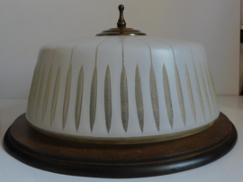Glazen vintage plafondlamp 1950'S