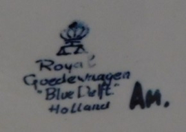 Royal Goedewaagen 'Blue Delft' sierbord