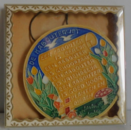 Westraven 1950 - De Kabouterwet NPG,  keramiek tegeltje