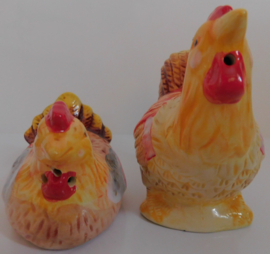 Peper en zoutstrooier, Haan + Hen