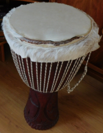 Afrikaanse trommel, Djembe, Hoogte 65 cm / Dia. 32 cm