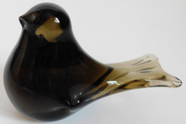 Vintage geblazen glazen vogel