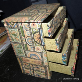 Brocante opbergdoos met laden