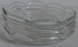 Art Deco persglazen schaaltjes