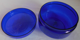 Kobalt blauwe glazen bonbondoos