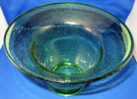 Grote decoratieve glazen vaas met luchtbellen