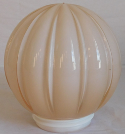 Thabur Art Deco roze bollamp, Ca. 1930, Den Haag