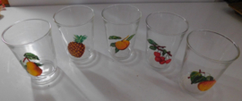 Vruchten Retro Limonadeglazen