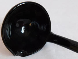 Zwart glazen Leerdam bowllepel