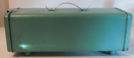 Vintage mintgroene emaille ontbijtkoekblik