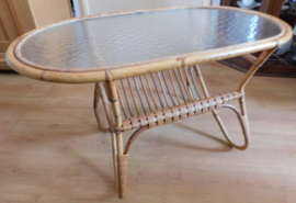 Rohé Noordwolde, Vintage rotan salontafel.