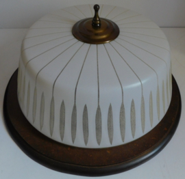 Glazen vintage plafondlamp 1950'S