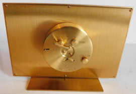 Helveco Swiss clock, messing table clock