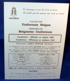 Belgische uniformen - Officieren en soldaten