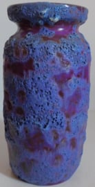 Paars / blauw Fat Lava keramiek vaas