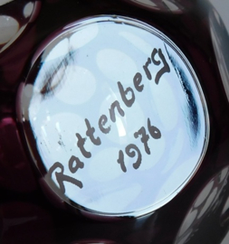 Paarse F. Kissinger - Rattenberg Echt Bleikristall 1976