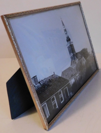 Nostalgische fotolijst met bol glas