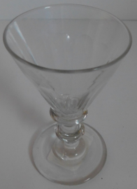 Antieke 19e eeuw  'Paraplu' glas