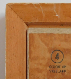 T. v.d. Hout schilderij - Gezicht op Vreeland