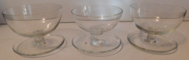 Helder glazen dessert coupes