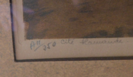 Robert van der Vinck (1914-1981) gesigneerde ets