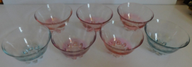 Set glazen france compote schaaltjes