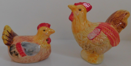 Peper en zoutstrooier, Haan + Hen