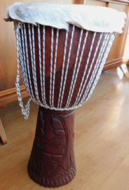 Afrikaanse trommel, Djembe, Hoogte 65 cm / Dia. 32 cm