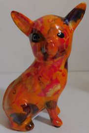 Pomme-Pidou Oranje Chihuahua spaarpot