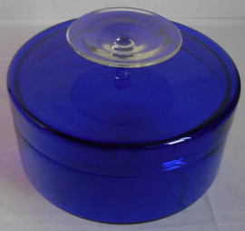 Kobalt blauwe glazen bonbondoos