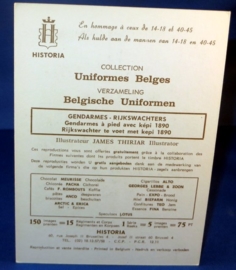Belgische uniformen - Rijkswachter te voet