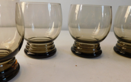 W.J. Rozendaal antraciet glazen