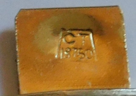 Brede massieve gouden doublé, vergulde vintage armband