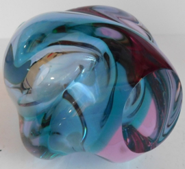 Glass vase, Hand made Czech Republic