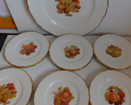Complete Hutschenreuther Porseleinen fruitschalen set