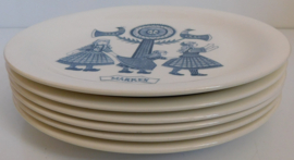 Royal Sphinx, set klederdracht borden