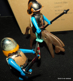 Playmobil 1974 Vintage rode ridders en blauwe ridders
