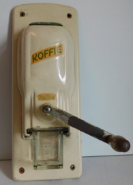 Crème kleurige PeDe wandkoffiemolen