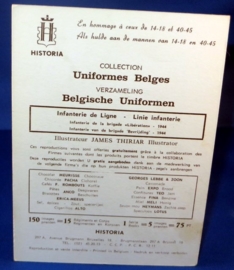 Belgische uniformen - Infanterie van de brigade