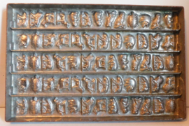 Industriële metalen Chocolademal, verschillende dierfiguren