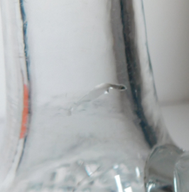 19e eeuw Luiks glas karaf met stop