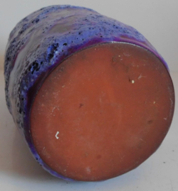 Paars / blauw Fat Lava keramiek vaas