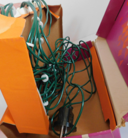 Kerstverlichting in doos, met 12 dwergkaarslampjes