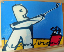 Herman Brood, Litho: Golfer