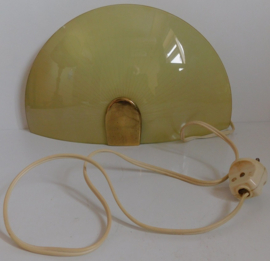 Halve glazen retro schaallamp