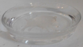 Everzwijn opdruk in relief van glas