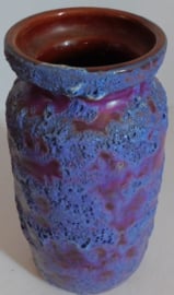 Paars / blauw Fat Lava keramiek vaas
