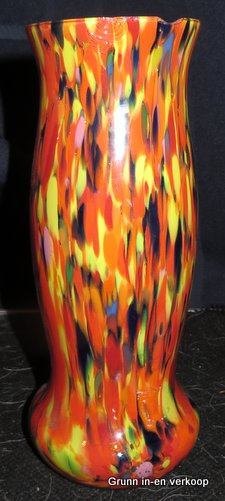 Boheemse Art Nouveau multi-color vaas