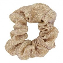 Scrunchie Glitter Licht bruin
