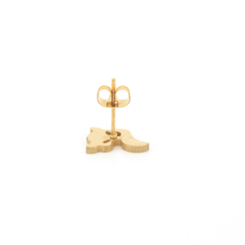 Stainless Steel Studs Fox | Gold